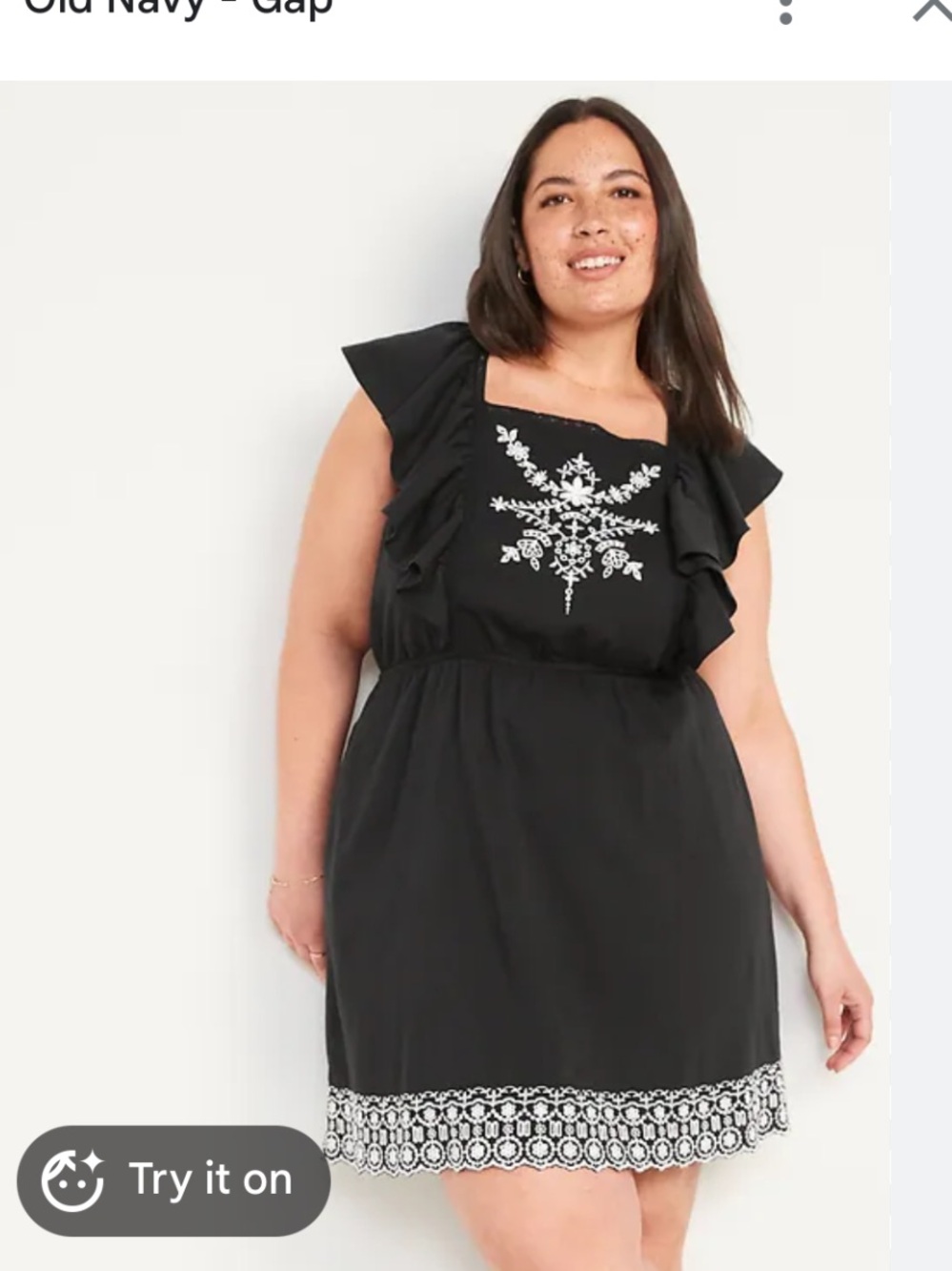 Waist-Defined Flutter-Sleeve Tie-Back Mini Dress | Old Navy